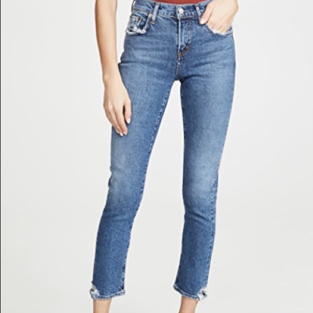 AGOLDE Toni Mid Rise Straight Jeans